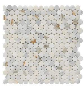 Calacatta Oro Penny Round Mosaic