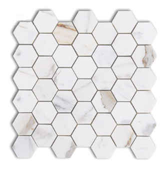 Calacatta Gold Hexagon Mosaic