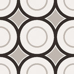 Black and White 5 Patterned Tile