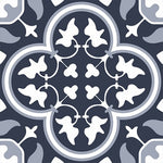 Annandale Dark Blue Patterned Tile
