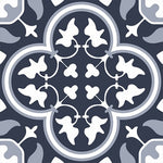 Annandale Dark Blue Patterned Tile