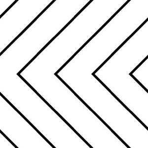 Chevron White Patterned Tile