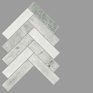 Ming Green Herringbone Mosaic
