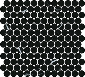 Magdalene Nero Marquina Penny Mosaic
