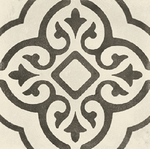 Porto Della Z (B&W) Patterned Tile